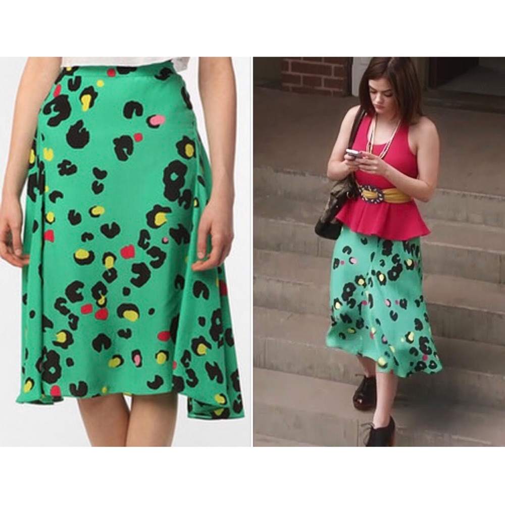 ⏰ ✨HP!✨ Silence + Noise Animal Bias Cut Midi Skirt from Urban Outfitters NWT